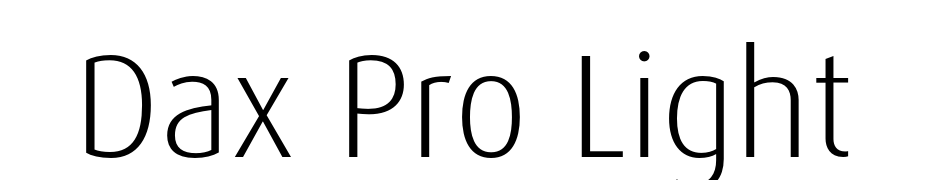 Dax Pro Light Yazı tipi ücretsiz indir